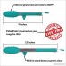 Premium Silicone Kitchen Tongs 2-Pack (9-Inch & 12-Inch) with Built in Counter Stands in Teal by Polar Pantry - B01E5APHYO
